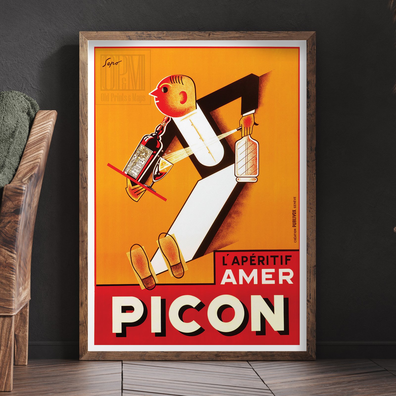 Amer Picon | Severo Pozzati | 1928 | Vintage Ads | Wall Art Print